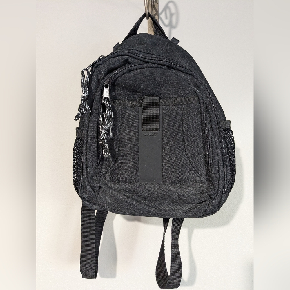 Utility Black Military Style Mini Ruck Sack Bag Black